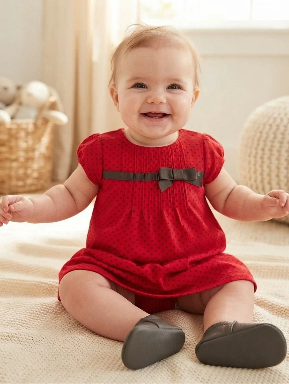 Carter's 9M Vibrant Red Baby Outfit